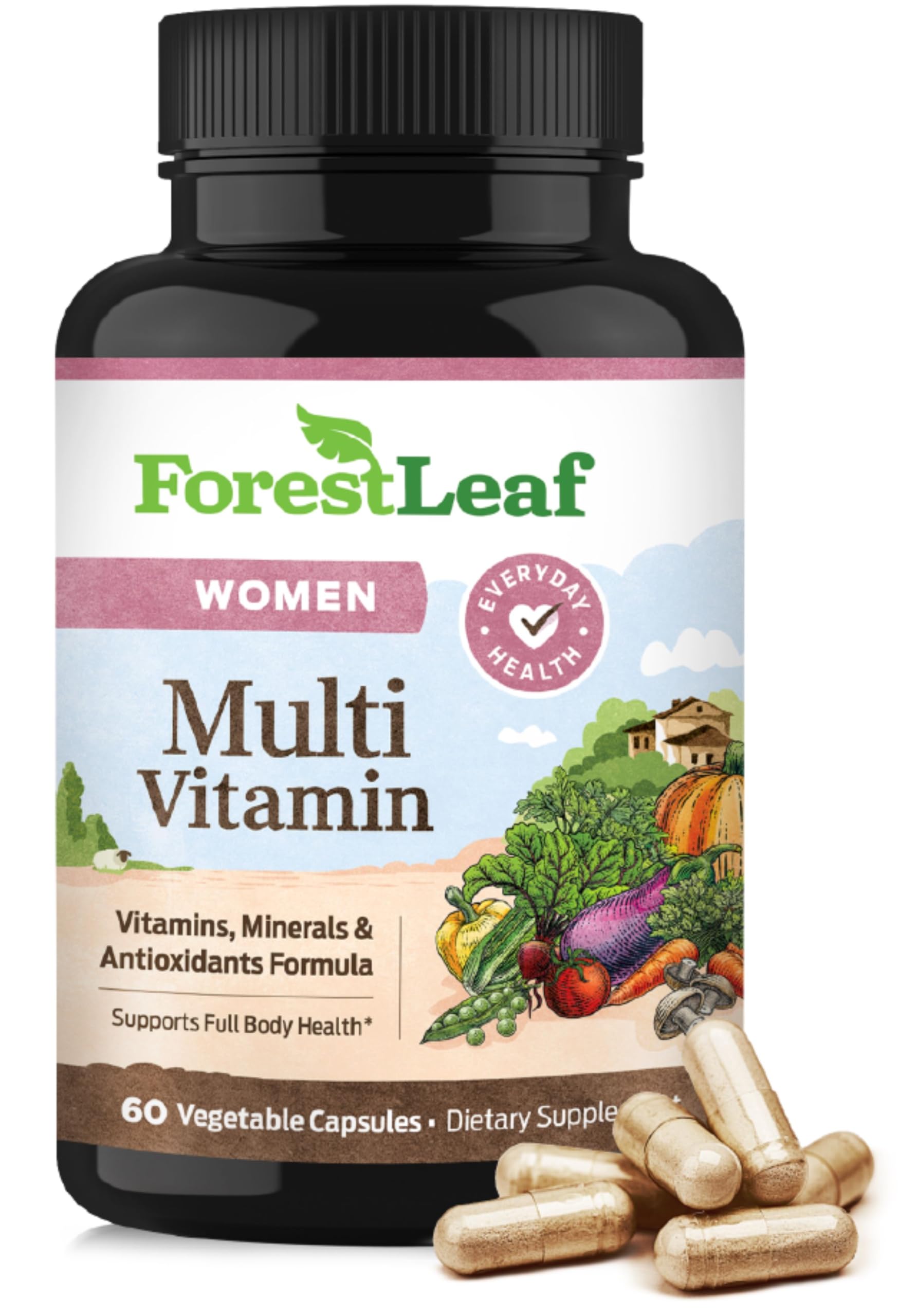 ForestLeaf Women's Multivitamins 90 capsules front view