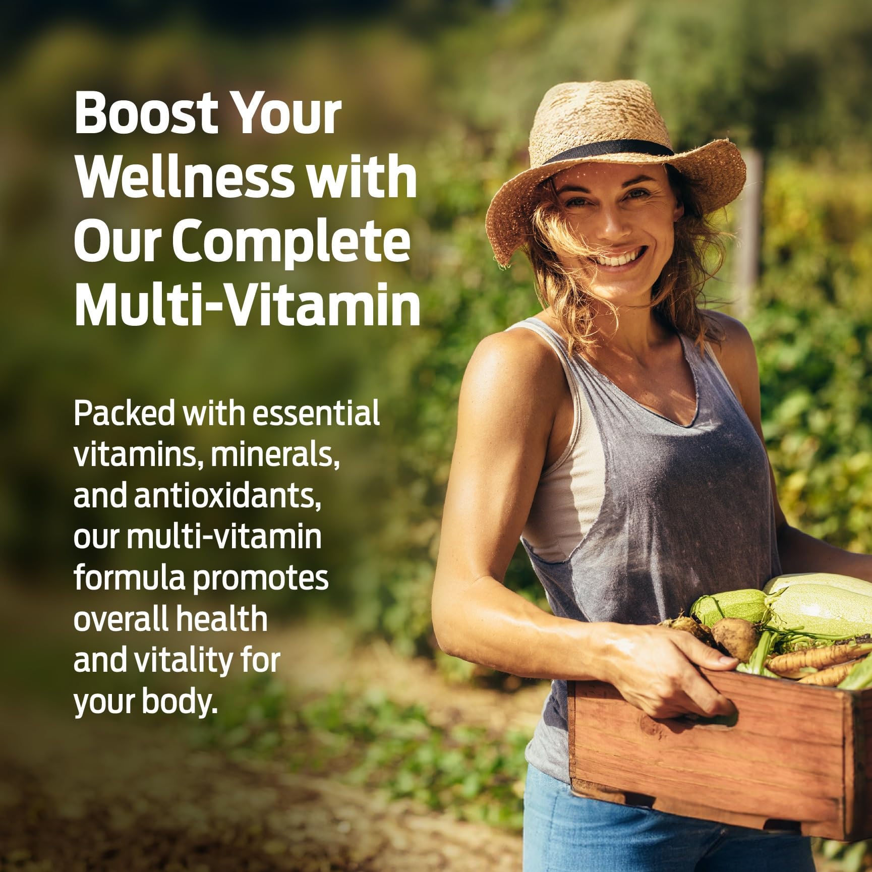 ForestLeaf Women's Multivitamins capsules in a glass