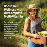 ForestLeaf Women's Multivitamins capsules in a glass