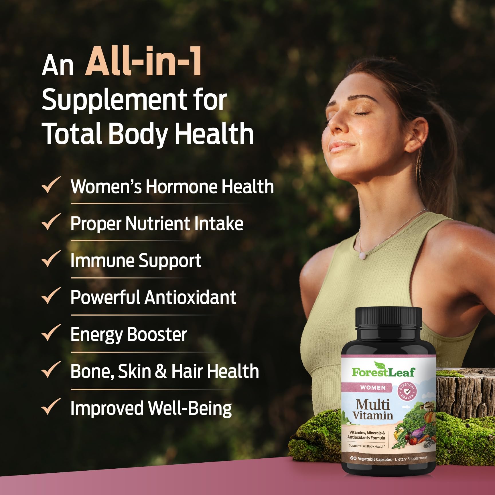 ForestLeaf Women's Multivitamins packaging details