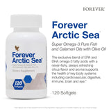 Forever Arctic Sea Omega-3 softgels close-up of softgel