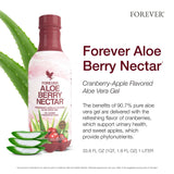 Forever Living Aloe Berry Nectar 570g bottle back view