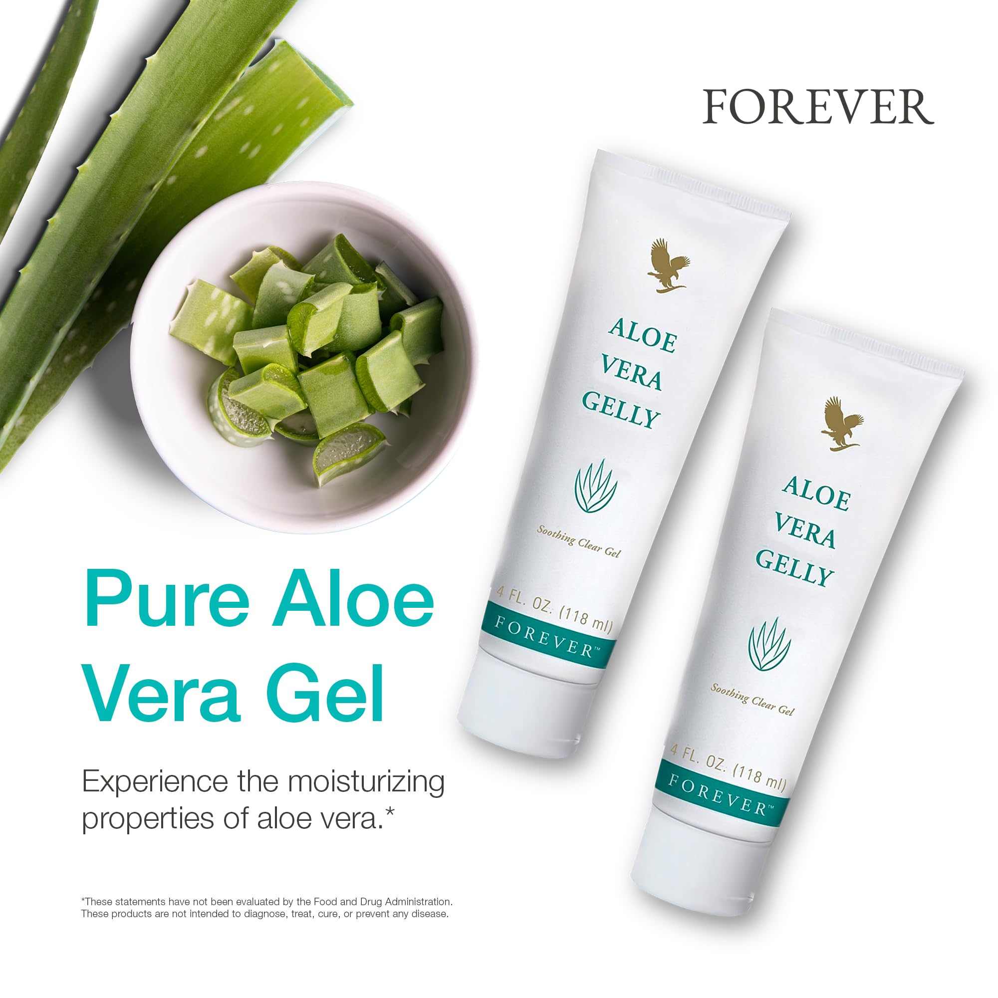 Forever Living Aloe Vera Gel 281g side view