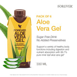 Forever Living Aloe Vera Gel back view with ingredients