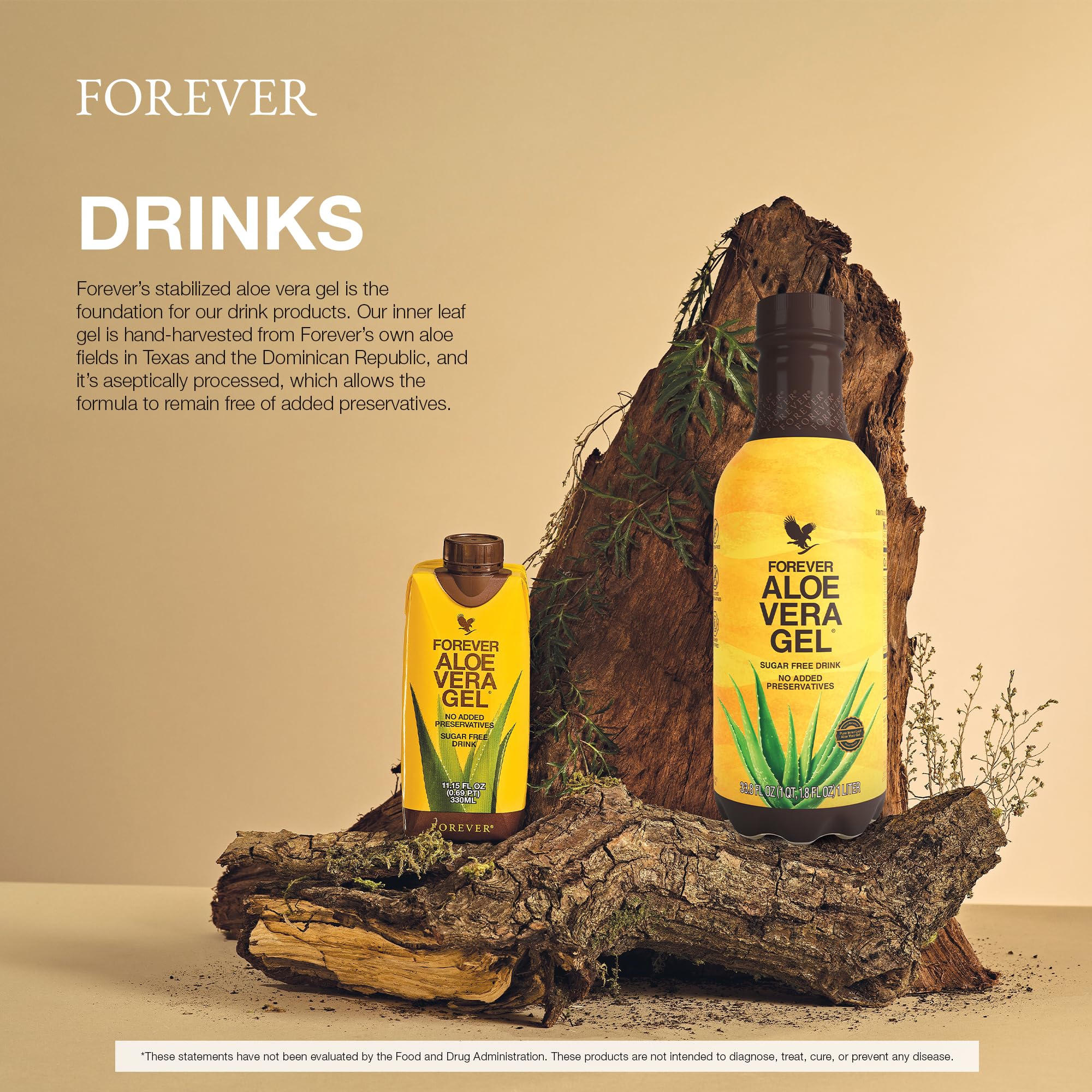 Forever Living Aloe Vera Gel product details on label