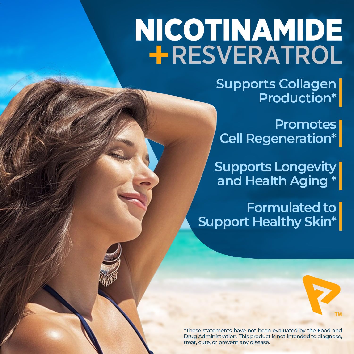 Formulas Resveratrol & Nicotinamide Capsules on a table