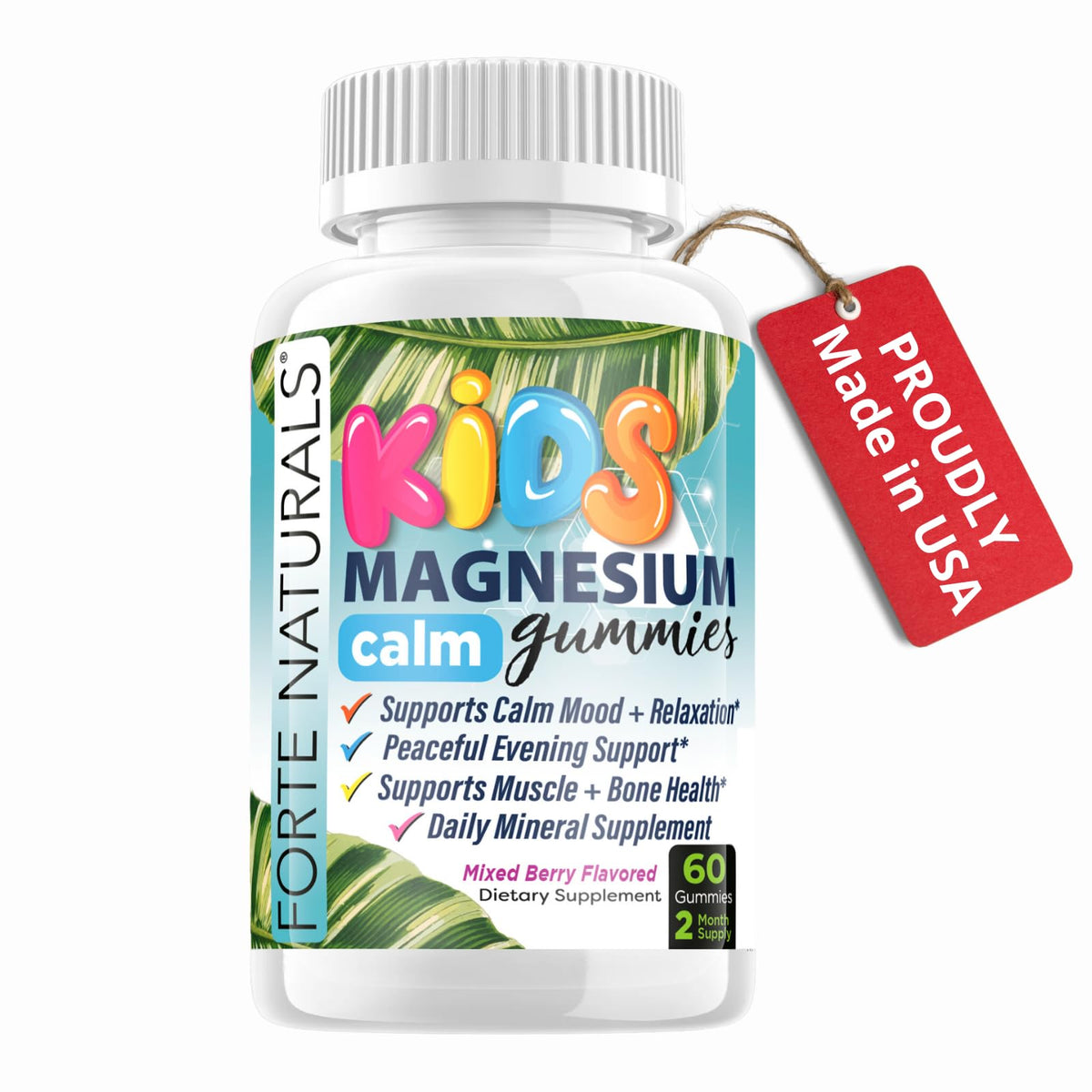 FORTE NATURALS Kids Magnesium Citrate Gummies front view