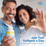 Fortifeye Vitamins Super Omega-3 Fish Oil 1600mg softgels in hand
