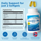 Fortifeye Vitamins Super Omega-3 Max Fish Oil 2400mg softgel with natural lemon flavour