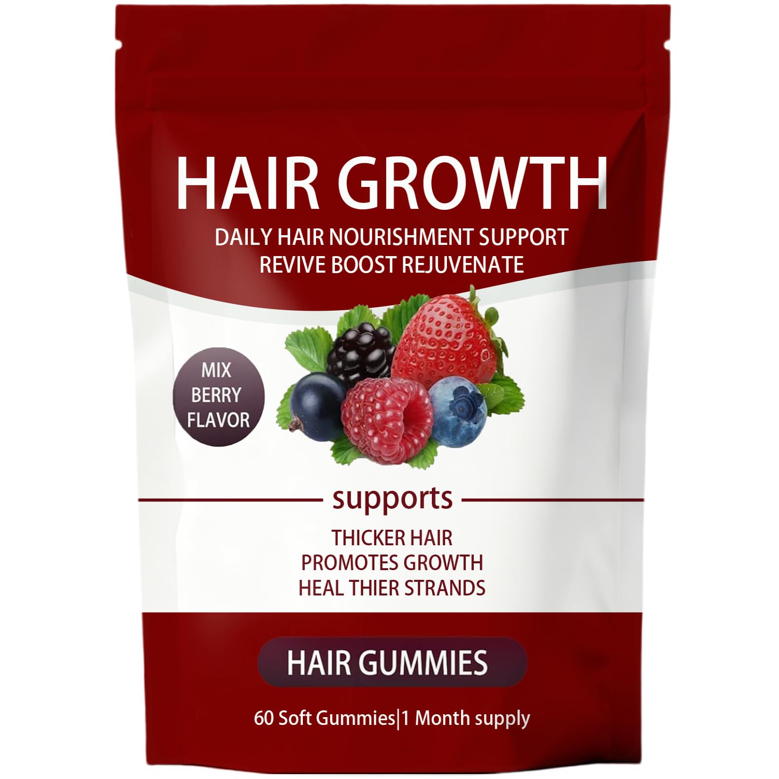 FORTIRISE Daily Hair Gummies front view packaging