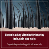 FORTIRISE Daily Hair Gummies side view with nutritional information