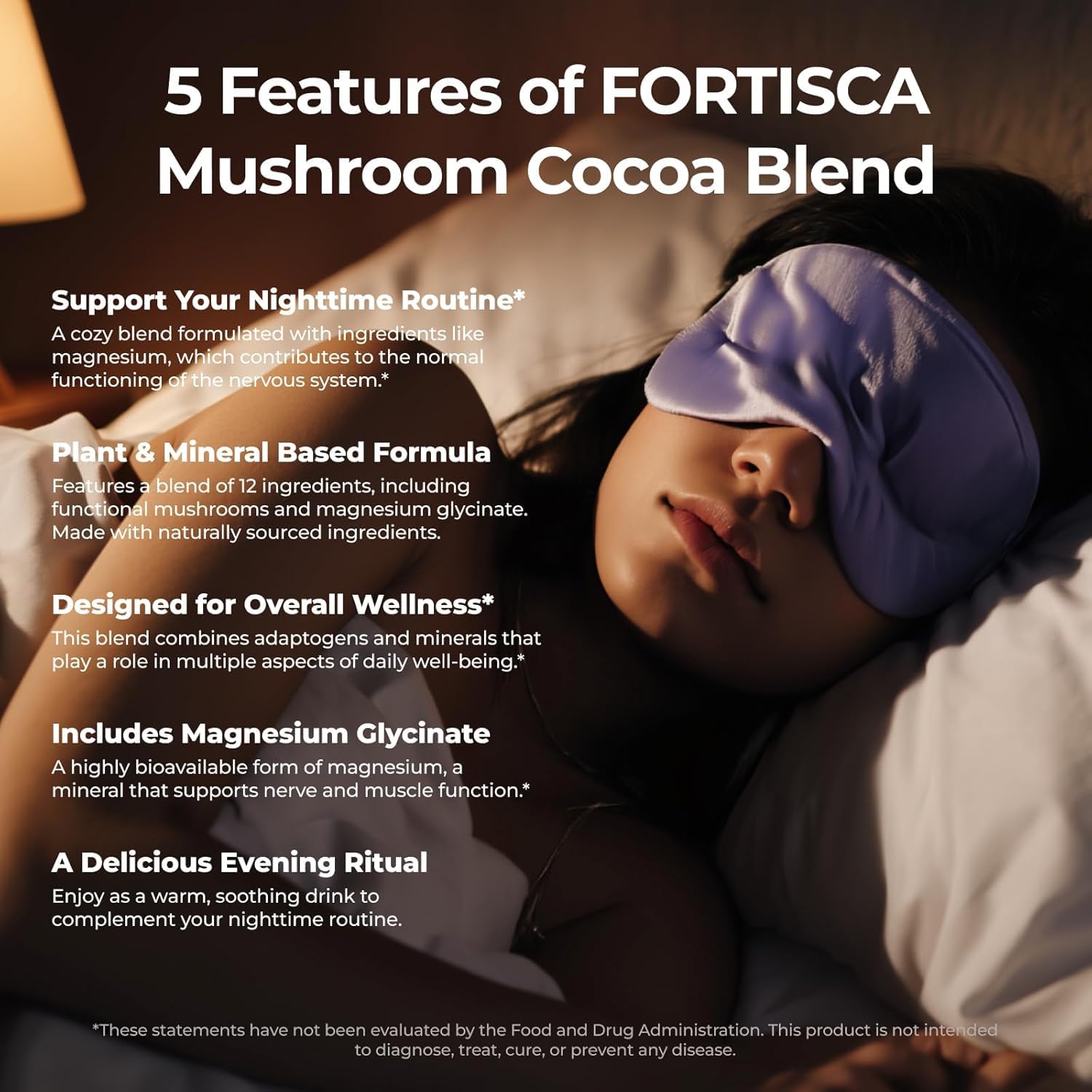 FORTISCA Mushroom Hot Cocoa scoop for serving
