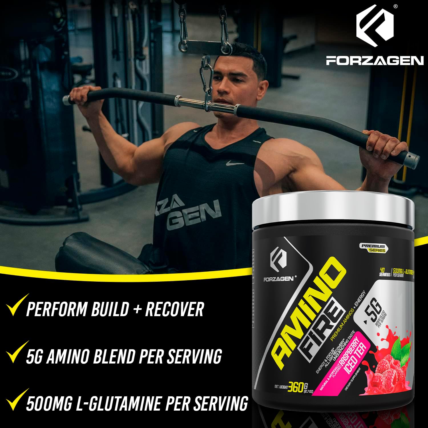 Forzagen Amino Fire BCAA Powder lifestyle scene