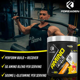 Forzagen Amino Fire BCAA Supplement 360g Peach Mango ingredients list