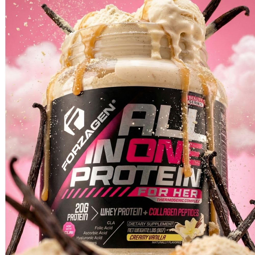 Forzagen Collagen Protein Powder for Women 907g Creamy Vanilla nutritional information