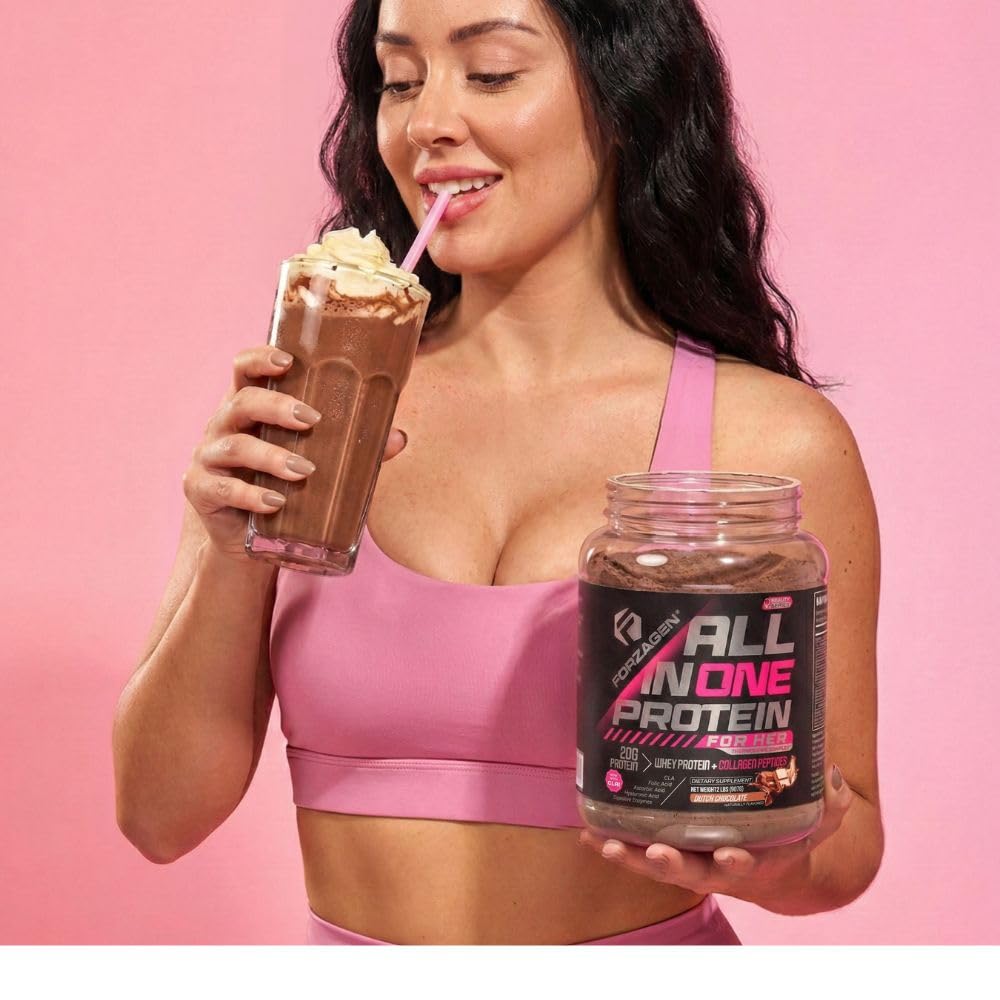 Forzagen Collagen Protein Powder for Women in Dutch Chocolate flavour