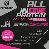Forzagen Collagen Protein Powder for Women mixed in a glass