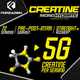 Forzagen Creatine Monohydrate Powder 360g scoop