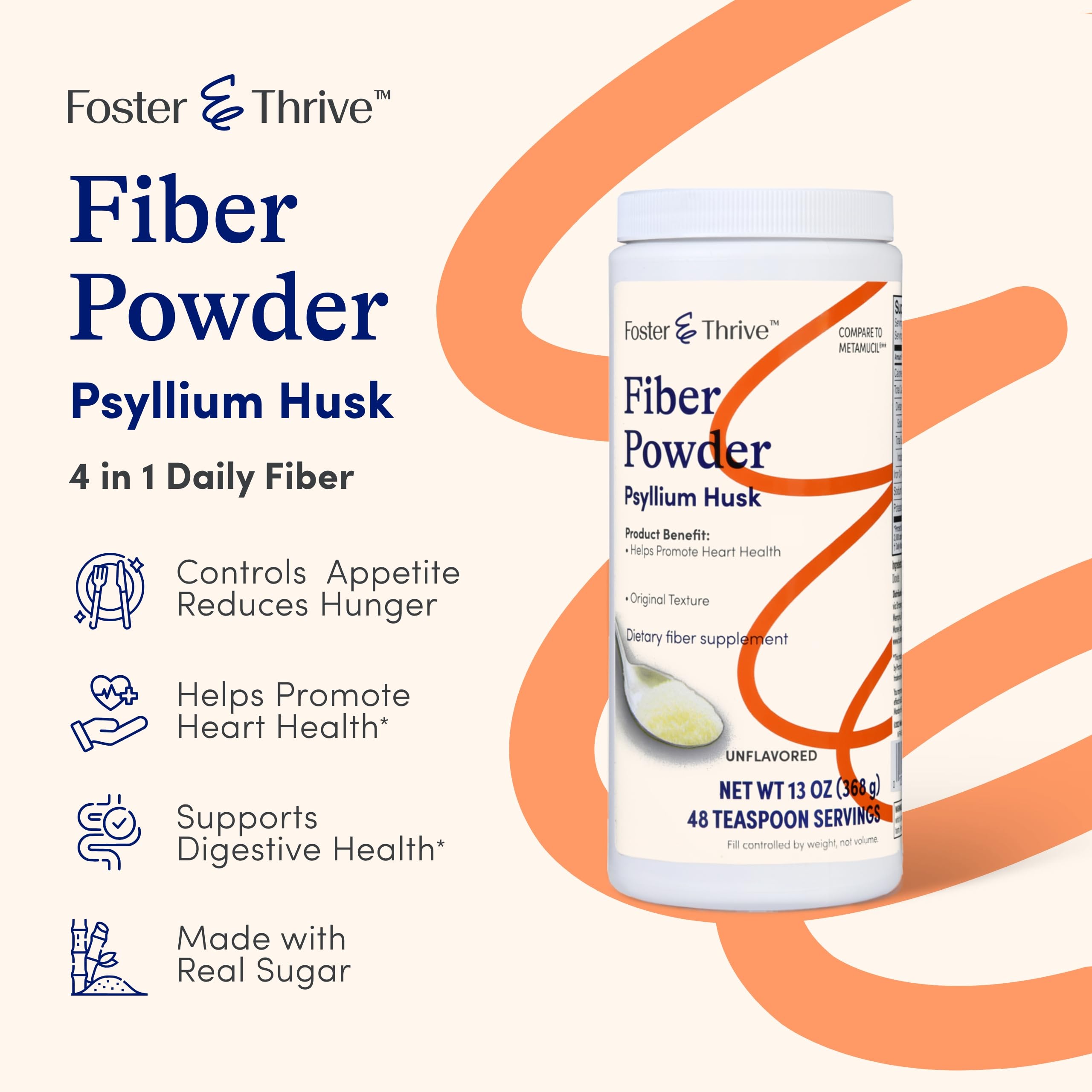 Foster & Thrive Calcium with Vitamin D 250mg Tablets side view