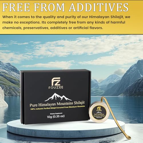 FOUZEE Pure Himalayan Shilajit in natural setting