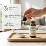 FQMUEV Nuflos Lymphatic Drainage Drops bottle side view