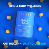 FR!SKA Dairylytic Multi-Enzyme Capsules lifestyle shot on kitchen counter