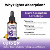 Franguly B-Complex Liquid Drops 60ml in a glass of water