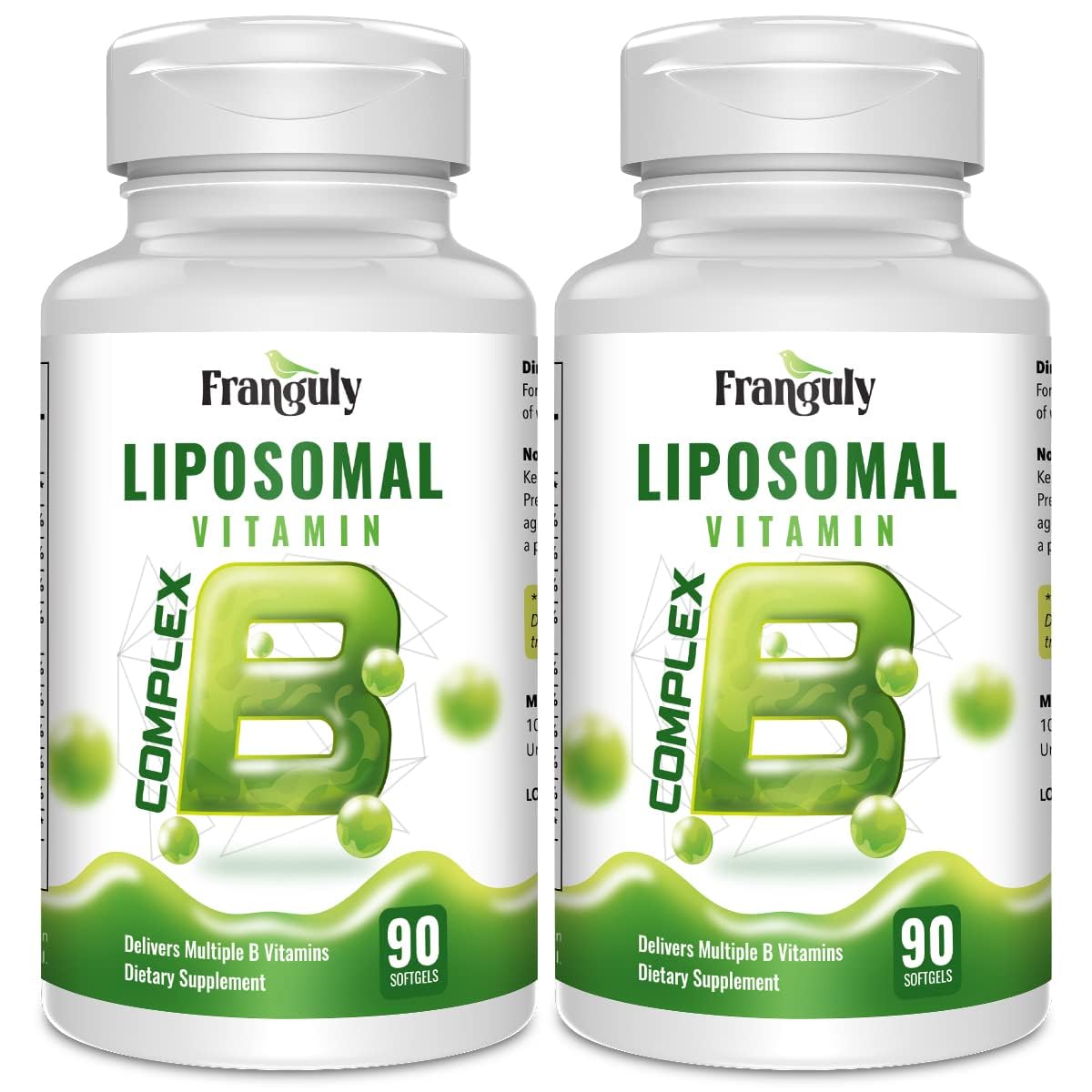Franguly Liposomal B Complex Plus Choline Inositol softgels front view