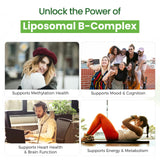 Franguly Liposomal B Complex softgels with measuring spoon