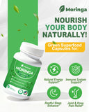 Fravonique Moringa Capsules 800mg side view showing capsule size