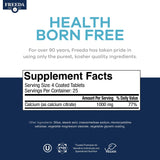 FREEDA Calcium Citrate 1000mg supplement tablets close-up