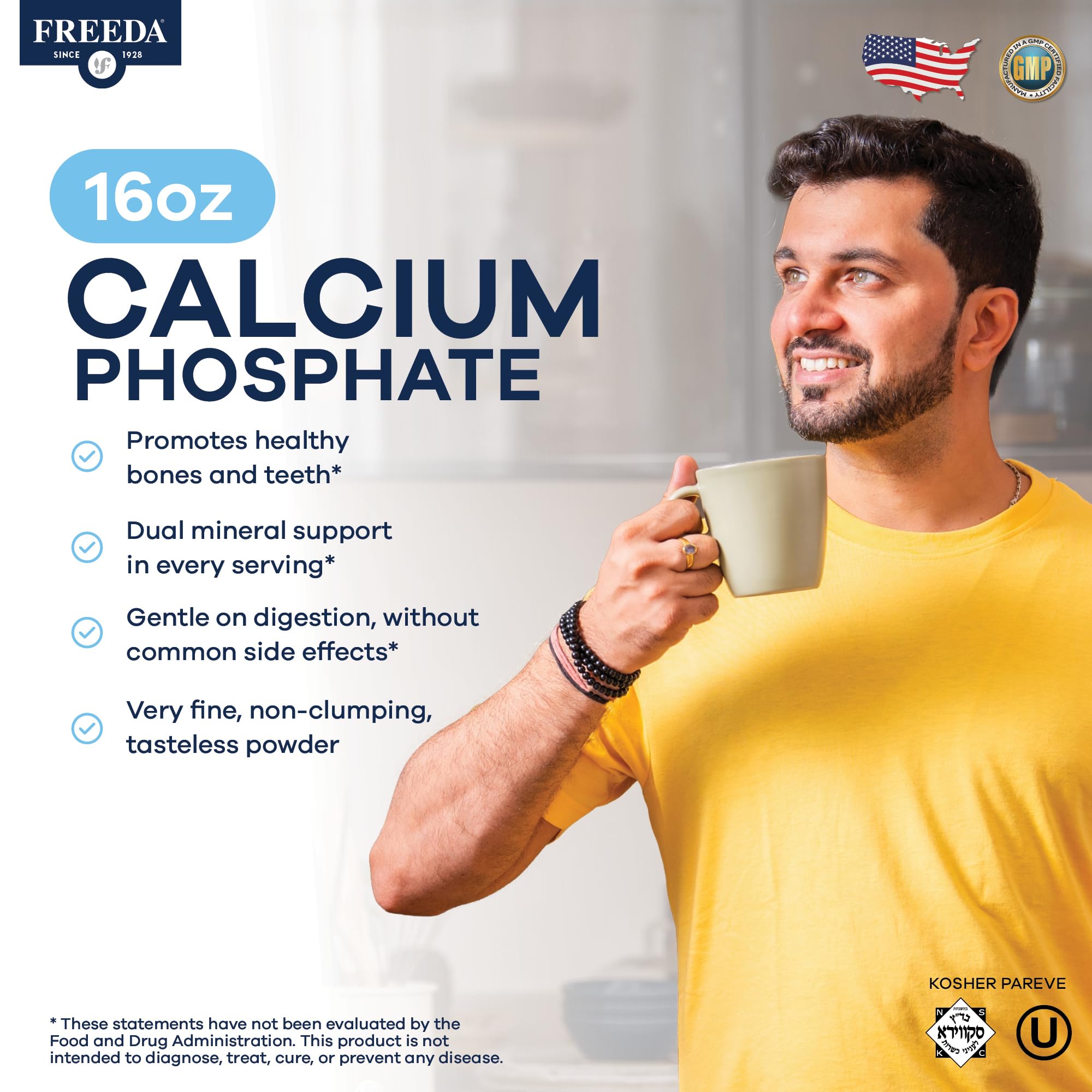 FREEDA Calcium Phosphate Powder 508g back view
