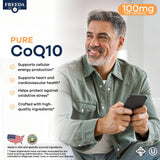 FREEDA CoQ10 100MG vegetarian capsules side view