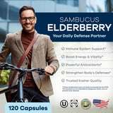 FREEDA Elderberry daily wellness Support Capsules side view