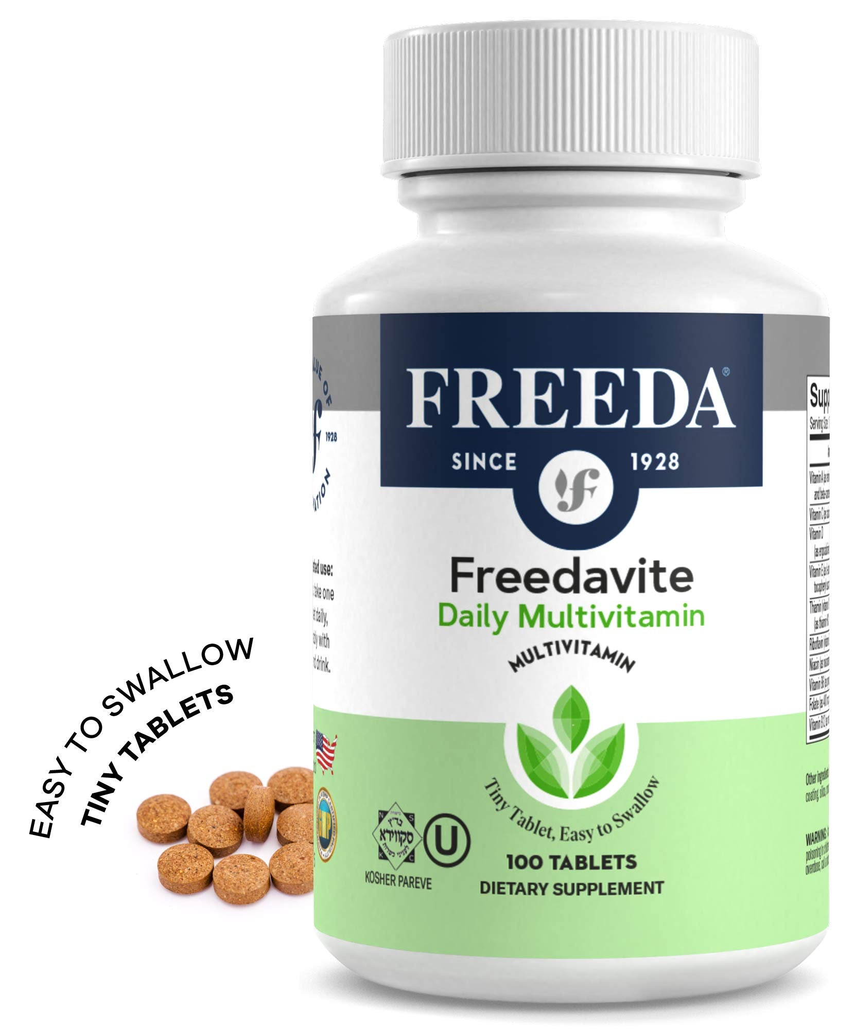 FREEDA Freedavite Moderate Multivitamin bottle with label
