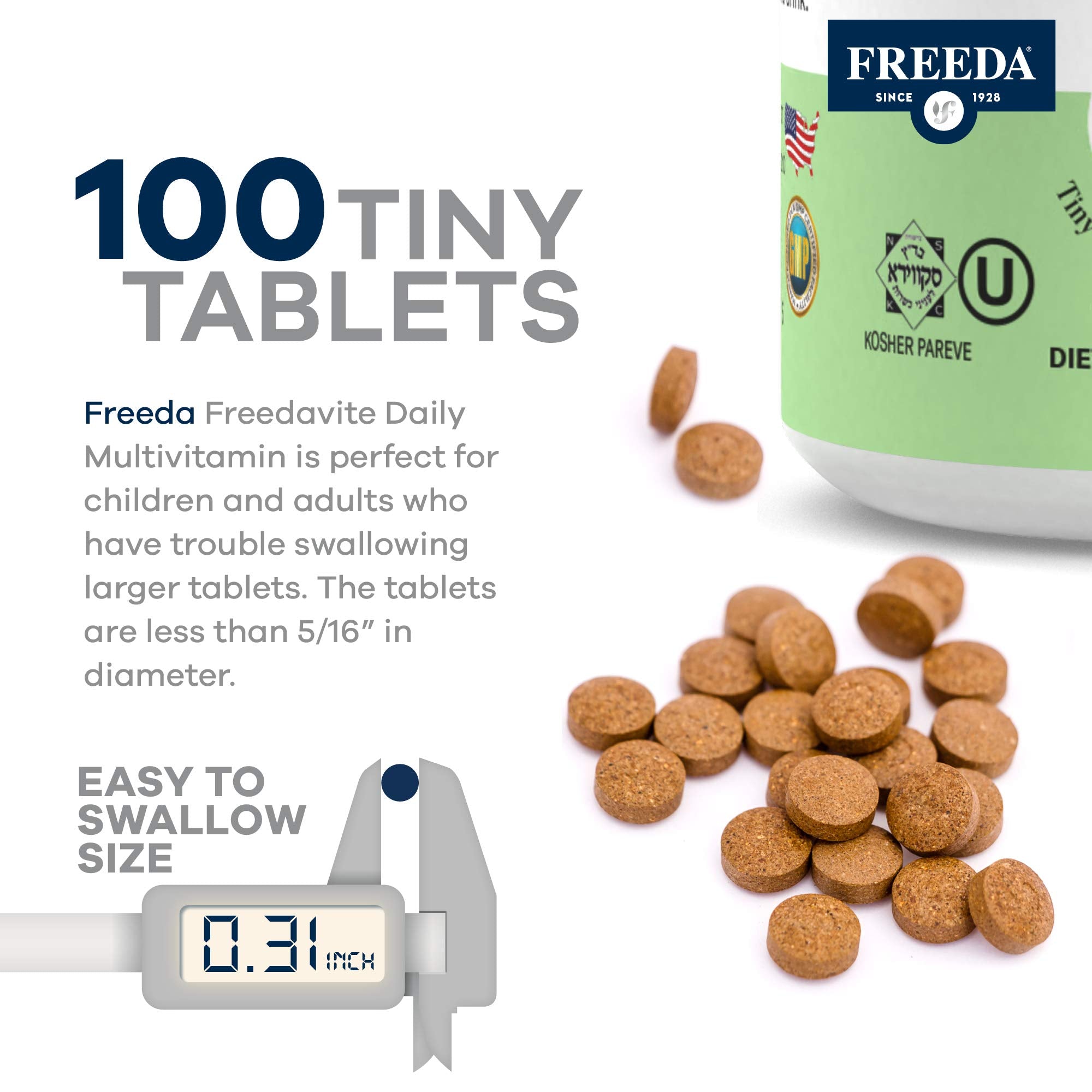 FREEDA Freedavite Moderate Multivitamin ingredients list