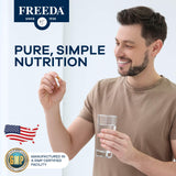 FREEDA Freedavite Moderate Multivitamin on a wooden table