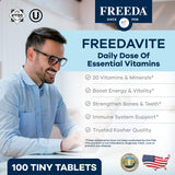 FREEDA Freedavite Moderate Multivitamin side view