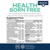 FREEDA Geri-Freeda Multivitamins nutritional information