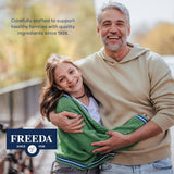 FREEDA Iron Supplement 29mg showing easy-to-swallow tablets