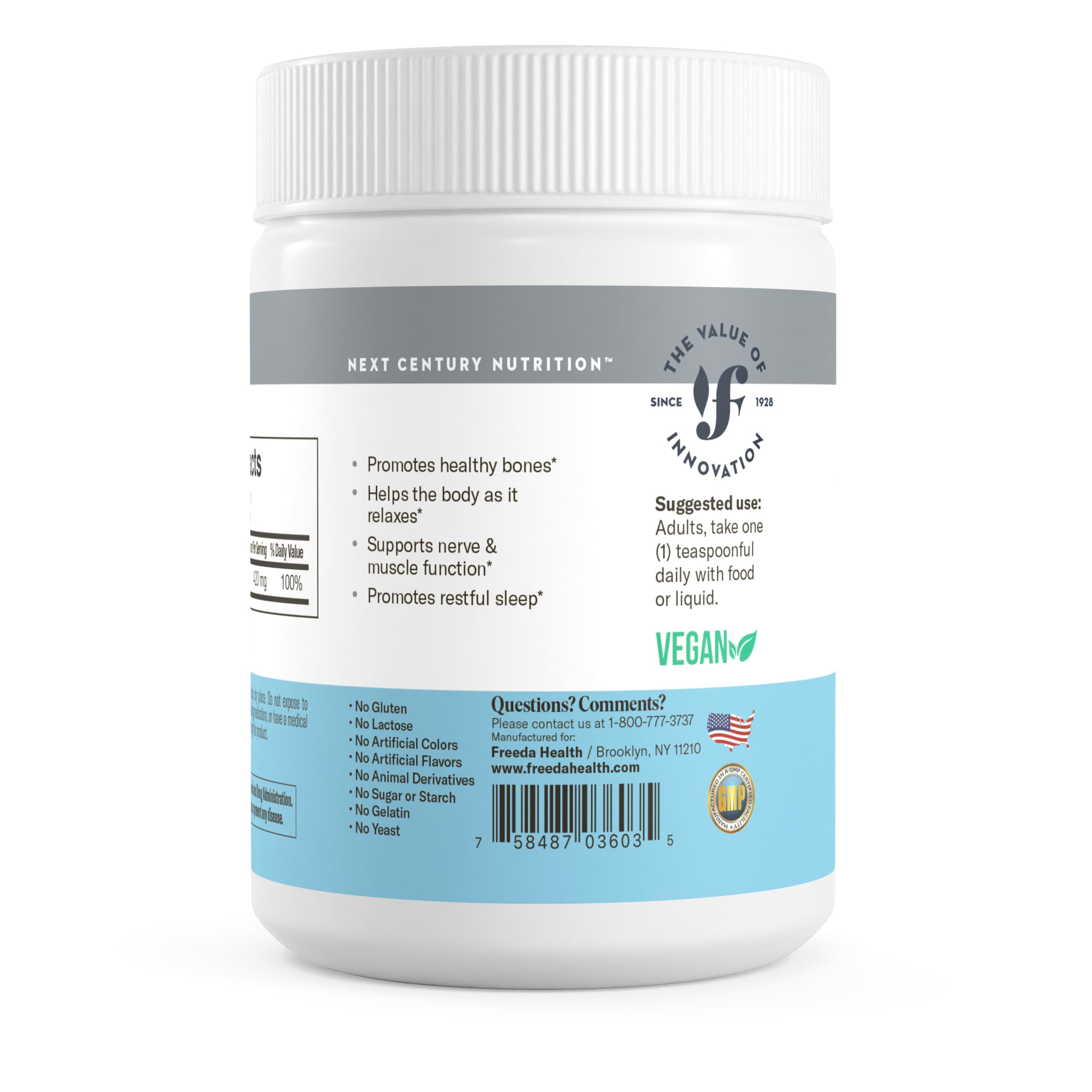 FREEDA Magnesium Citrate Powder lifestyle scene