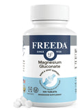FREEDA Magnesium Gluconate 2000mg vegan tablets front view