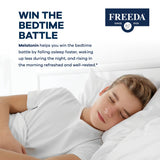 FREEDA Melatonin Chewable Tablets 1mg on a table
