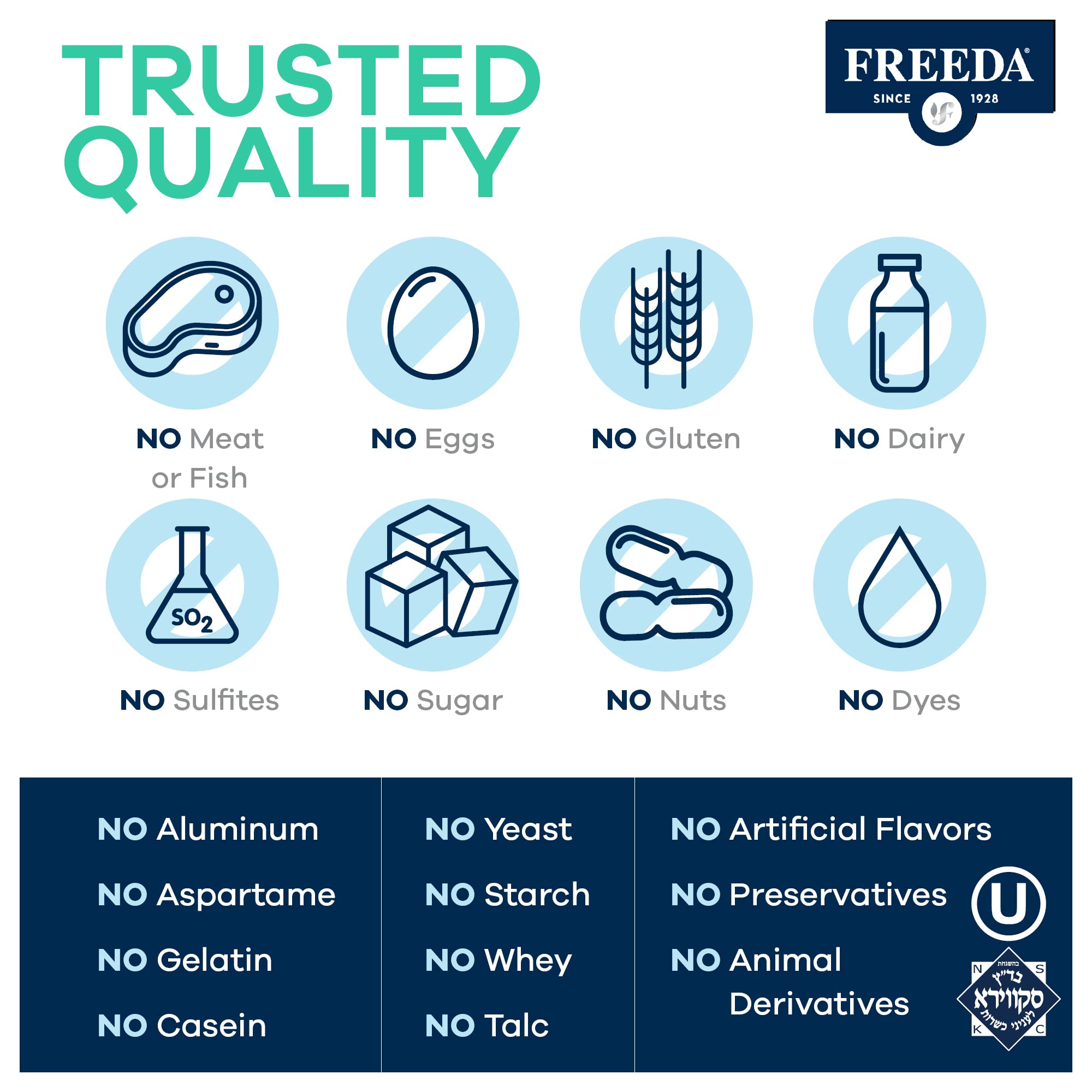 FREEDA Melatonin chewable tablets on a table