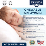 FREEDA Melatonin chewable tablets packaging