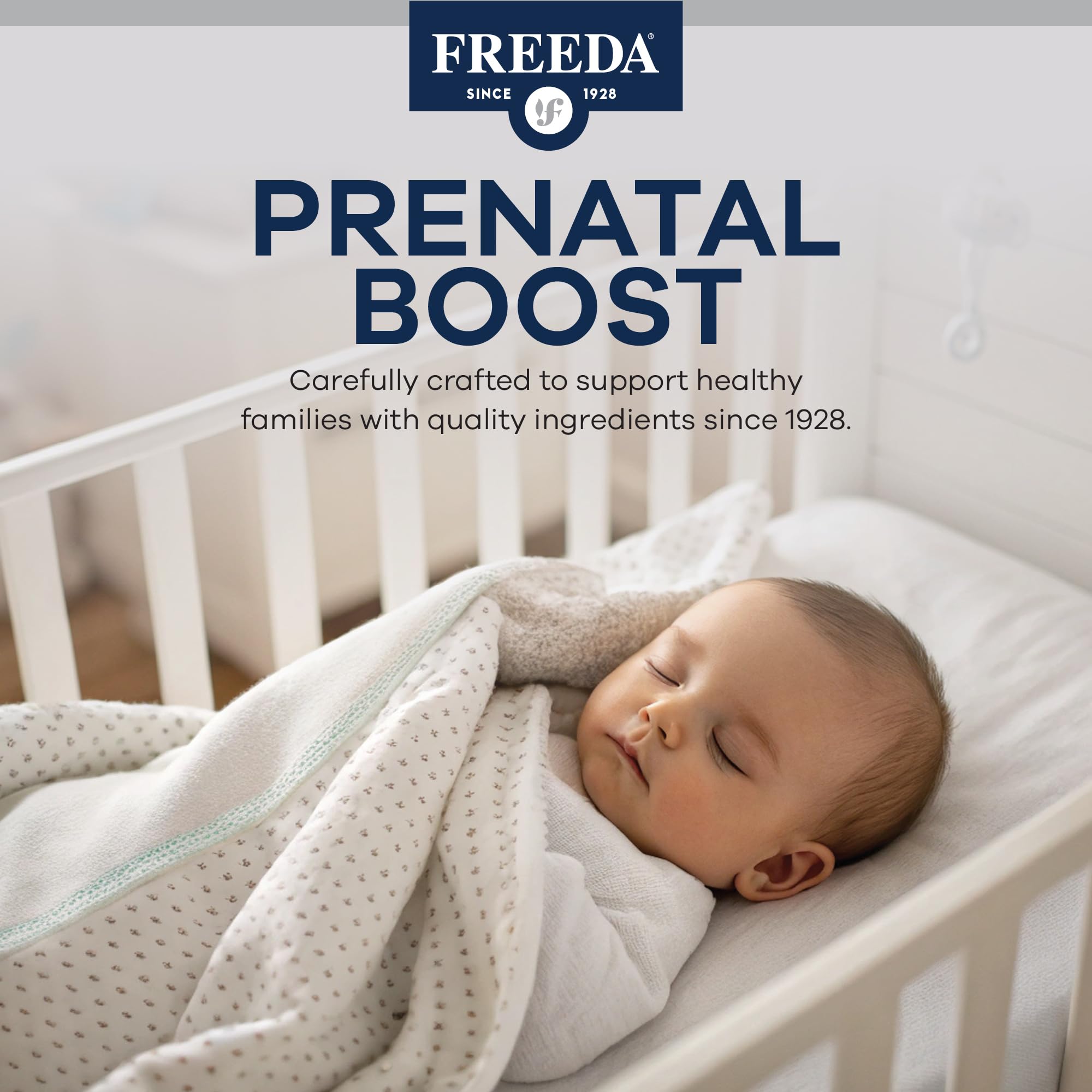 FREEDA Mini Prenatal Vitamins Kosher certified label