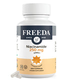 FREEDA Pure Niacinamide Vitamin B3 Capsules bottle front view