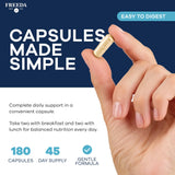 FREEDA SCD Adult Multivitamins lifestyle scene with healthy foods