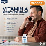FREEDA Vitamin A Supplement 15,000 IU side view