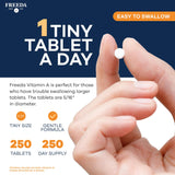 FREEDA Vitamin A Supplement bottle with cap